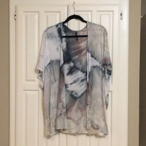 Brightly twisted one of a kind cardigan